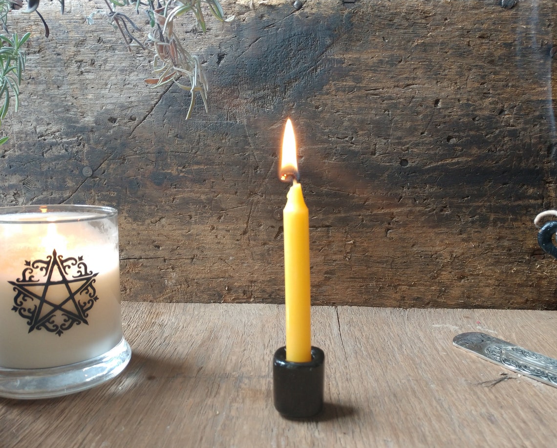 Yellow Chime Candles Chime Ritual Candles Candle Magic Etsy