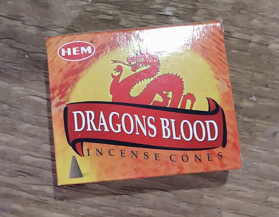 HEM Dragons Blood Cones, HEM Incense, HEM Dragons Blood Incense Cones, Witchcraft Dragons Blood Cones, Dragons Blood Incense for Magick