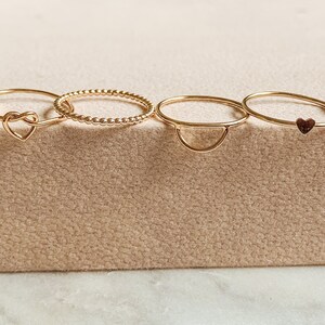 14k Gold Filled Ring | Stackable Rings | Dainty Rings | Tarnish Resistant | No Green Fingers | Everyday Wear