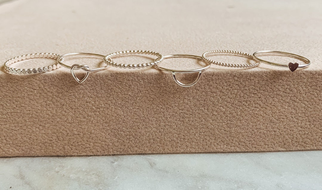 925 Sterling Silver Rings | Stacking Rings | Dainty Rings | Everyday ...
