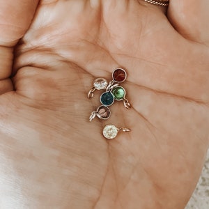 Birthstone Add on | NOT for individual sale | 14k Gold Filled | .925 Sterling Silver | 5mm Stone