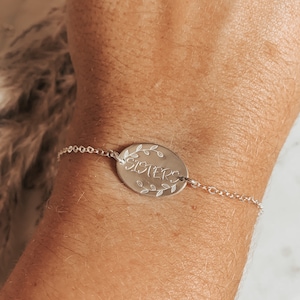 Custom Oval Bracelet | 14k Gold Filled | 14k Rose Gold Filled | .925 Sterling Silver | Gift for Her | Minimalist | Name Bracelet