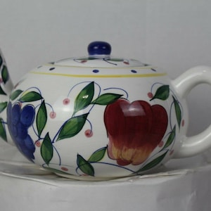 Colorful Teapot 7inch wide 5inch tall