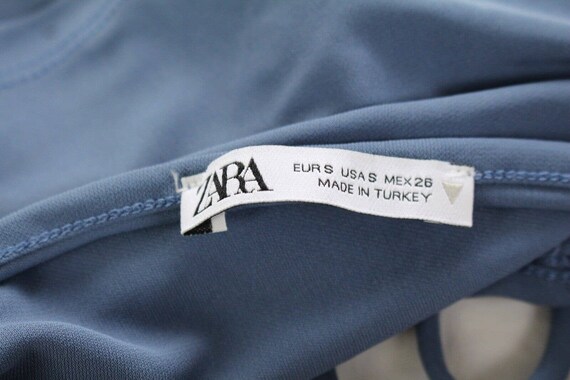 Zara blauwe top best sale