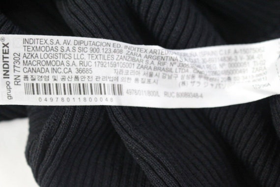 Ladies Black ZARA Sweater Dress Size L Etsy