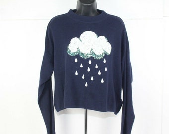 Ladies H\u0026M Rain Cloud Sweater Size M - Etsy