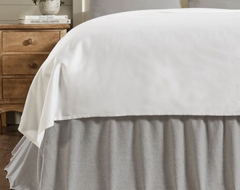16 Inch Skirt Length Basics Ruffled Bed Skirt Dark Grey Full 16 Inch Skirt Length Basics Ruffled Bed Skirt Dark Grey Full