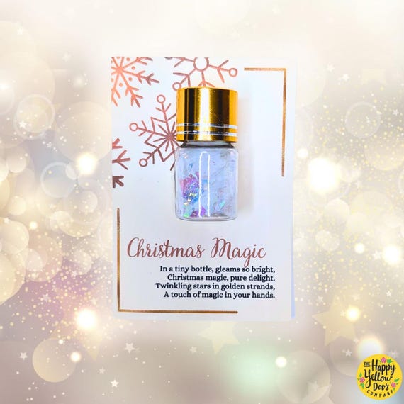 Christmas Magic Glitter Dust from Santa, Father Christmas Magic Bottle, Eve Box Accessory, Xmas Keepsake Traditions Advent, Christmas magic