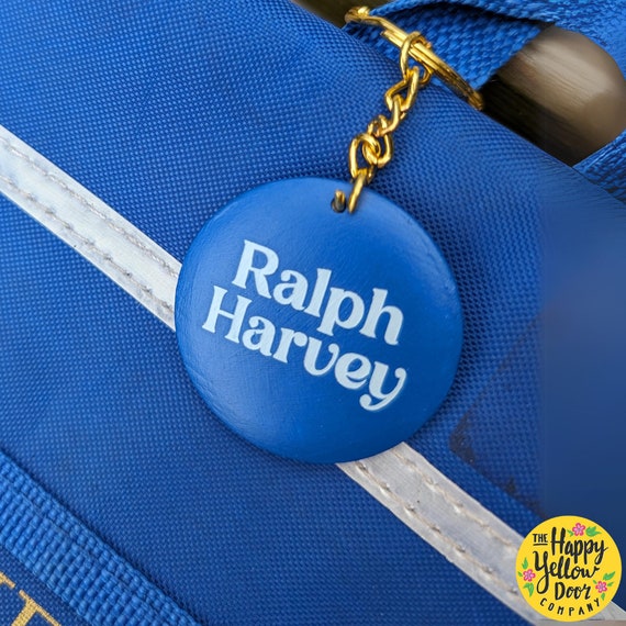 Book bag tag, Personalised Keyring, Bag tag, CHOOSE YOUR COLOURS Starting school gift, Name tag for school, Back to school, Wooden painted