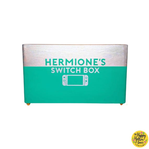 Gaming Switch Crate Personalised Gamer Gift CHOOSE YOUR COLOURS Storage box Gadgets Gamer room Birthday box Gaming essentials Controller box