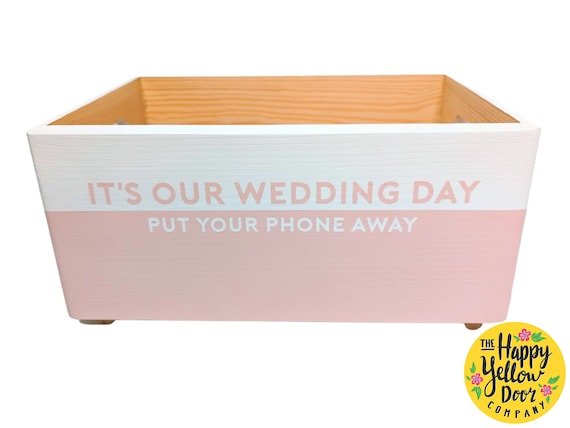 No Phone Wedding Day Box CHOOSE YOUR COLOURS Screen Free Family Organiser Put Your Phone Away Stand Tablet Dinner Table Charger Be Present