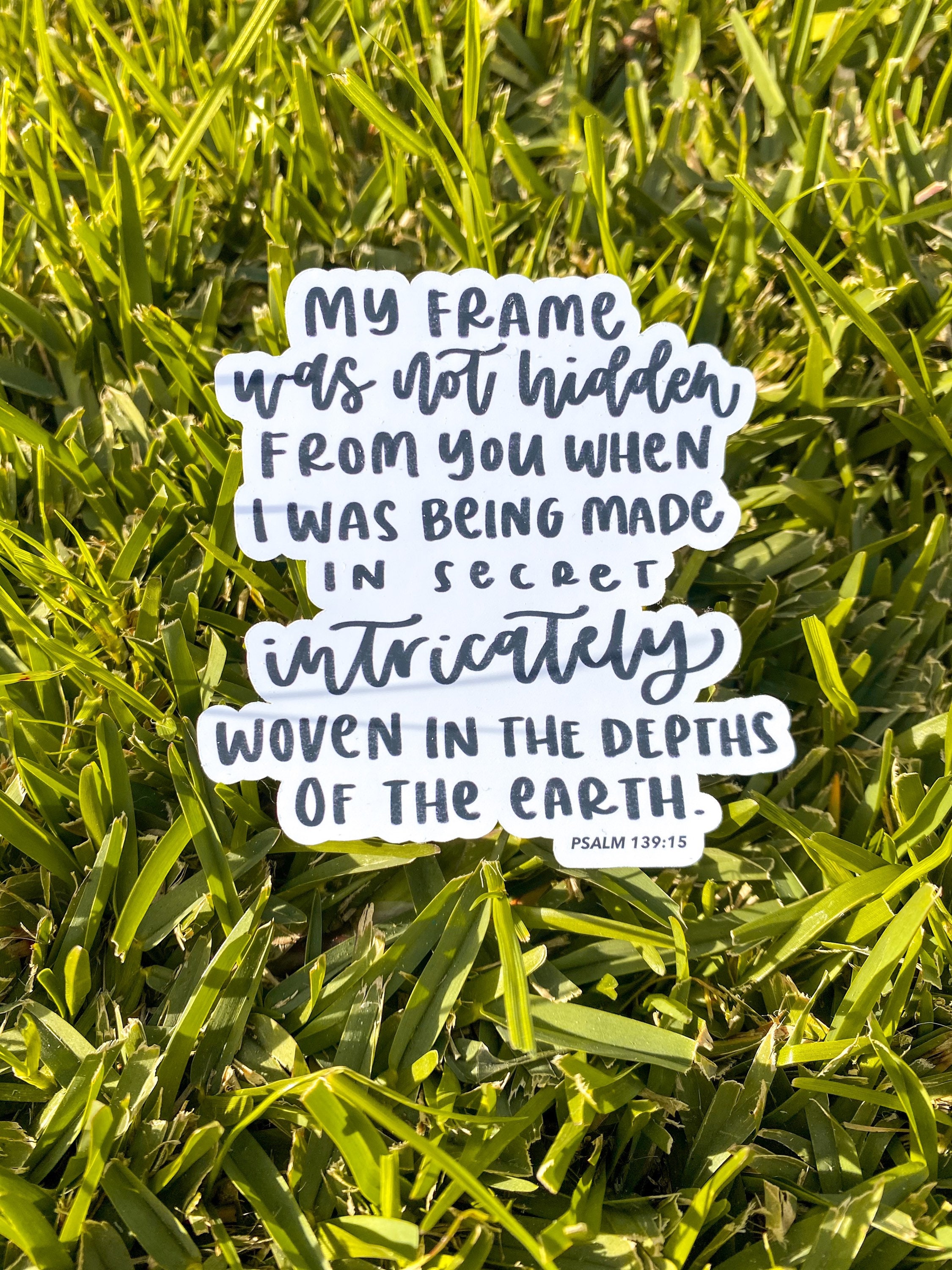 Psalm 139 15 Individual Sticker Christian Stickers Bible Etsy psalm-139-14-i-praise-you-for-i-am-fearfully-and-wonderfully-made