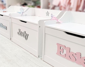 Personalised Children's Toy Box, Personalised & Hand painted UK DELIVERY ONLY Christmas ,Nursery, Birthday, Christening  or Baby shower gift