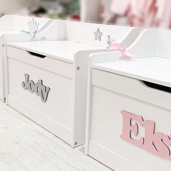 Personalised Children's Toy Box, Personalised & Hand painted UK DELIVERY ONLY Christmas ,Nursery, Birthday, Christening  or Baby shower gift