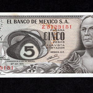 5 peso 1971 El Banco de Mexico S.A. - Bank of Mexico - Wereldvaluta - Authentieke verzamelvaluta - UNC