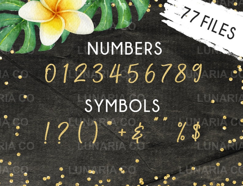 Gold Glitter Alphabet