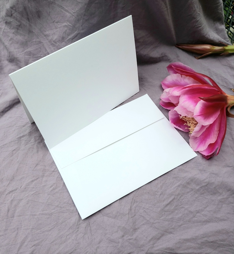 Multiple sizes Watercolor Print Agapanthus Set of 5 Folded Cards w Envelopes Lily of the Valley Blank Inside