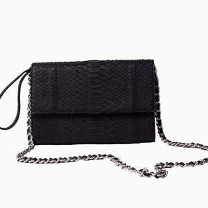 Genuine Python Leather Cross Body Bag image 1