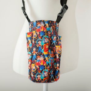 Water Bottle Carrier, Crossbody Water Bottle Carrier, Wonder Women Bottle Carrier with Phone and Key Pockets, Bottle Carrier 659