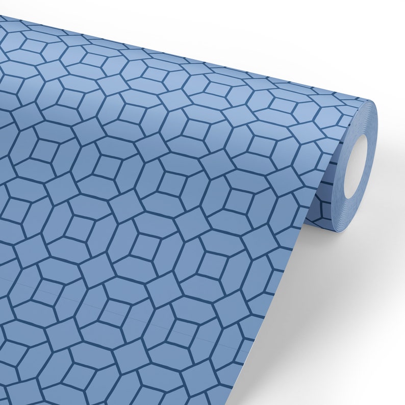 Bold Geometric Removable Wallpaper Removable Wallpaper Etsy