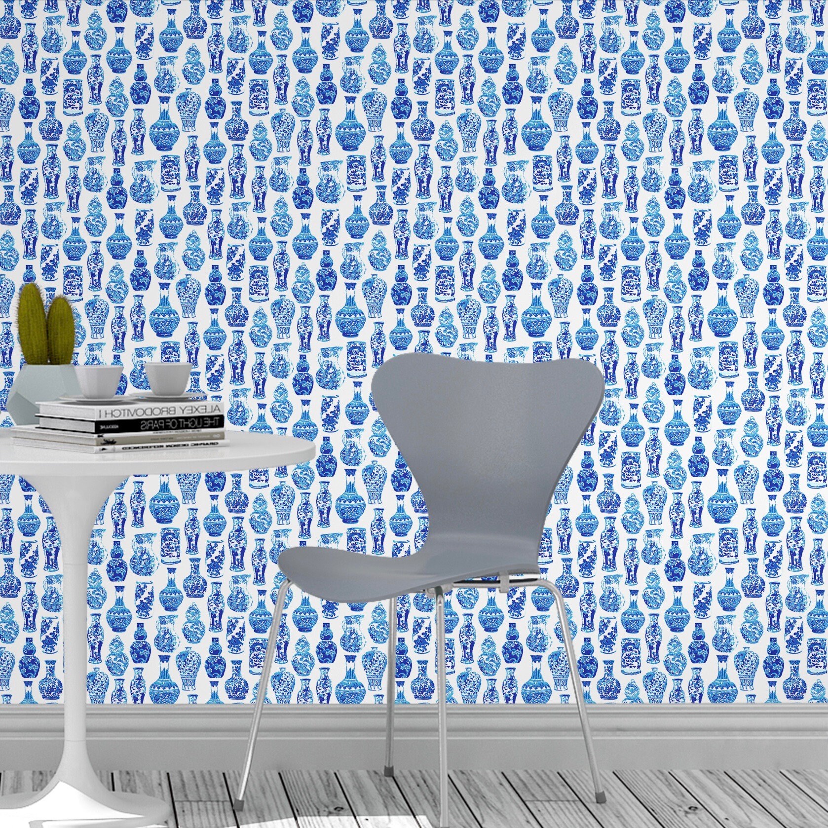 Ginger Jars Removable Wallpaper Removable Wallpaper Peel | Etsy