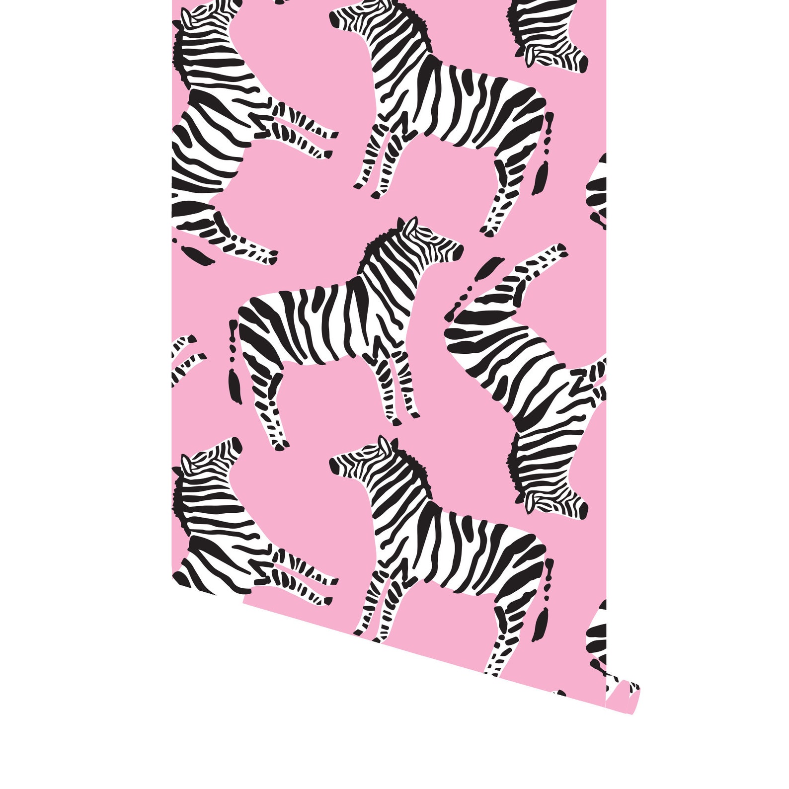 Colorful Zebra Removable Wallpaper Peel and Stick Wallpaper | Etsy