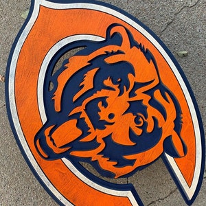 Chicago Bears 3D Holzschild