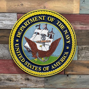Department of the Navy 3D Wood Sign