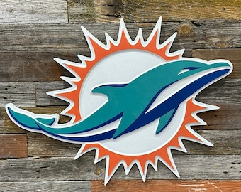 Miami Dolphins Wood Sign Wall decor