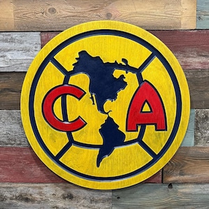 Club América 3D Wood Sign