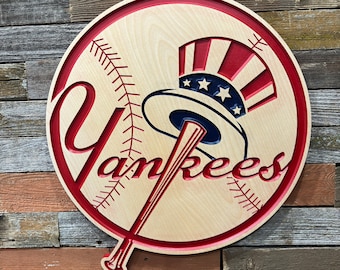 New York Yankees Wood Sign