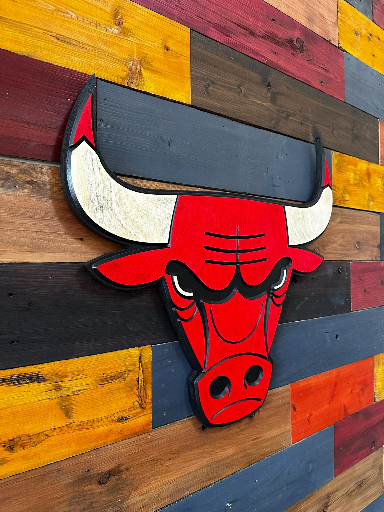 Chicago Bulls 3D Wooden Sign - Etsy UK