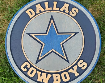 Dallas Cowboys 3D Wood Sign