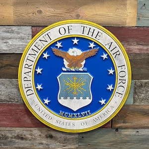 The United States Air Force 3D Wood Sign