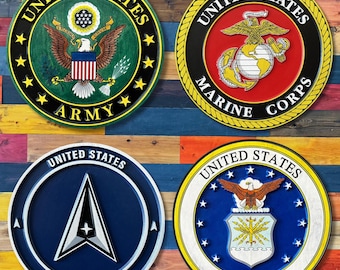 Military Hand Crafted 3D Wood Signs for Any Battalion or Branch - Etsy