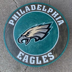 Handgemaakt houten bord Philadelphia Eagles