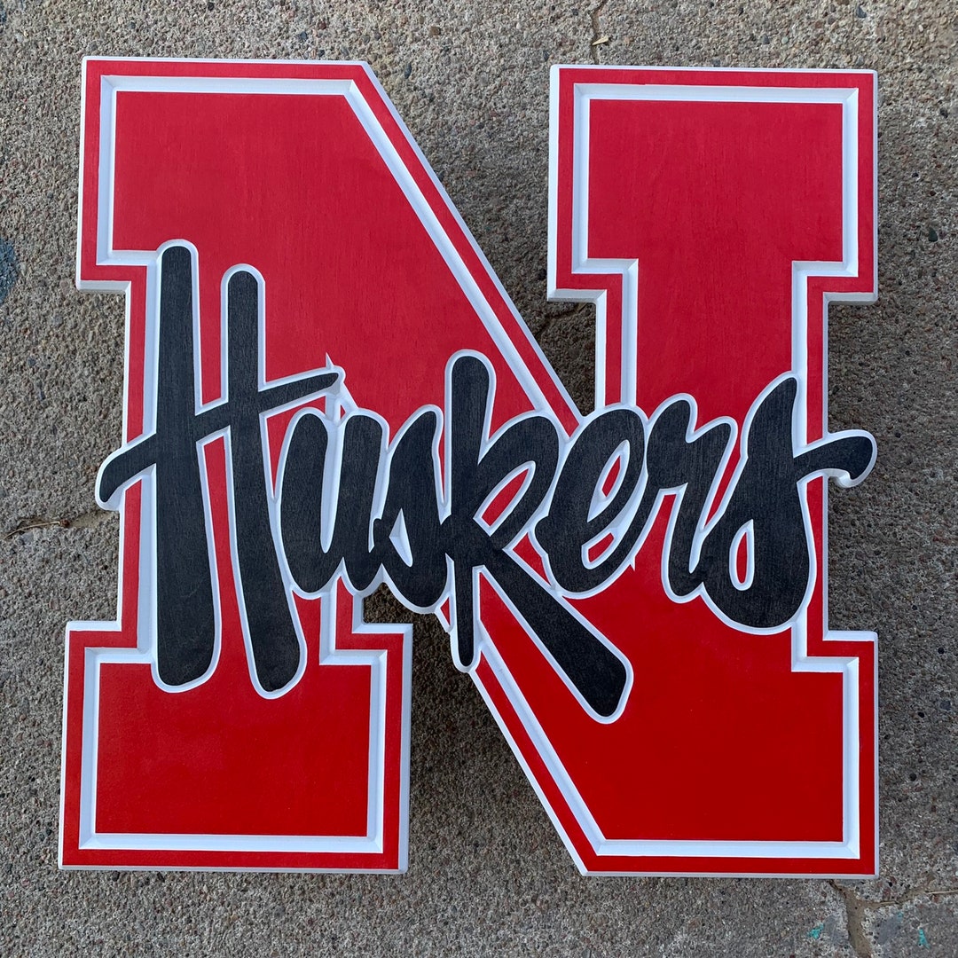 Nebraska Cornhuskers 3D Wood Sign - Etsy