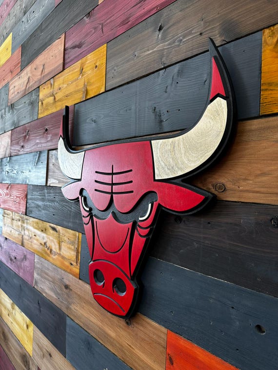 Chicago Bulls 3D Wooden Sign - Etsy