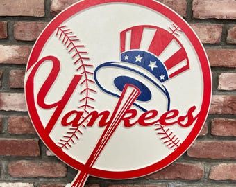 New York Yankees Wood Sign