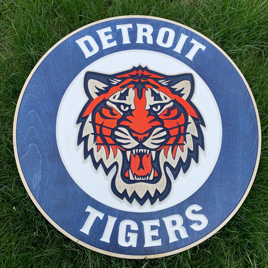 Detroit Tigers 3D Wood Sign Etsy