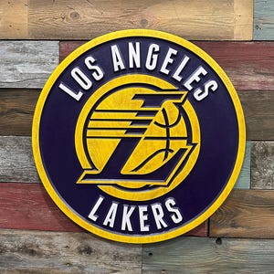 Los Angeles Lakers 3D Wood Sign