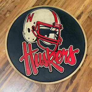 Nebraska Cornhuskers 3D wood Sign