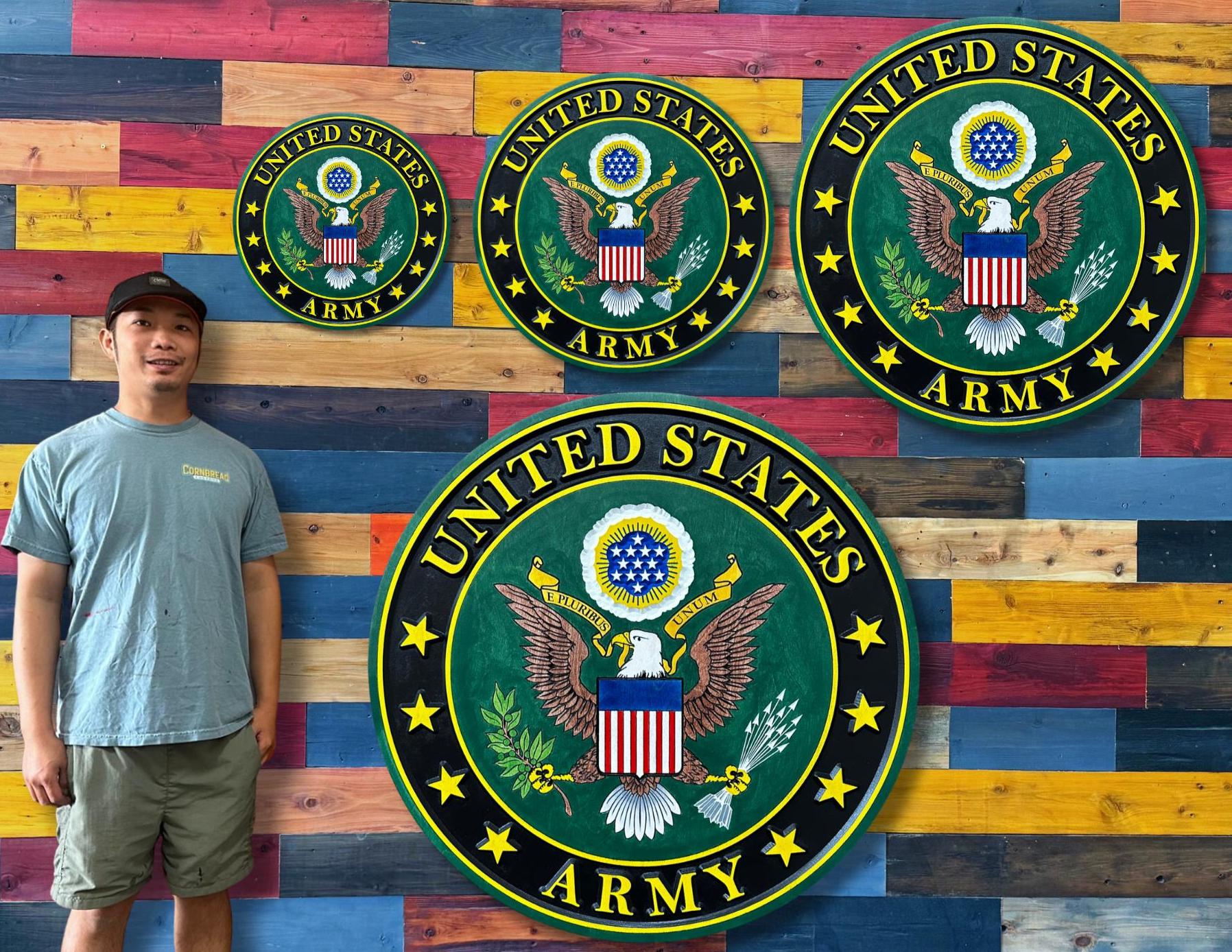 The United States Army Wood Sign 3D Wall Art - Etsy