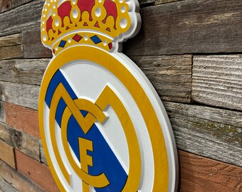 Real Madrid Unique Custom 3D Wooden Wall Sign