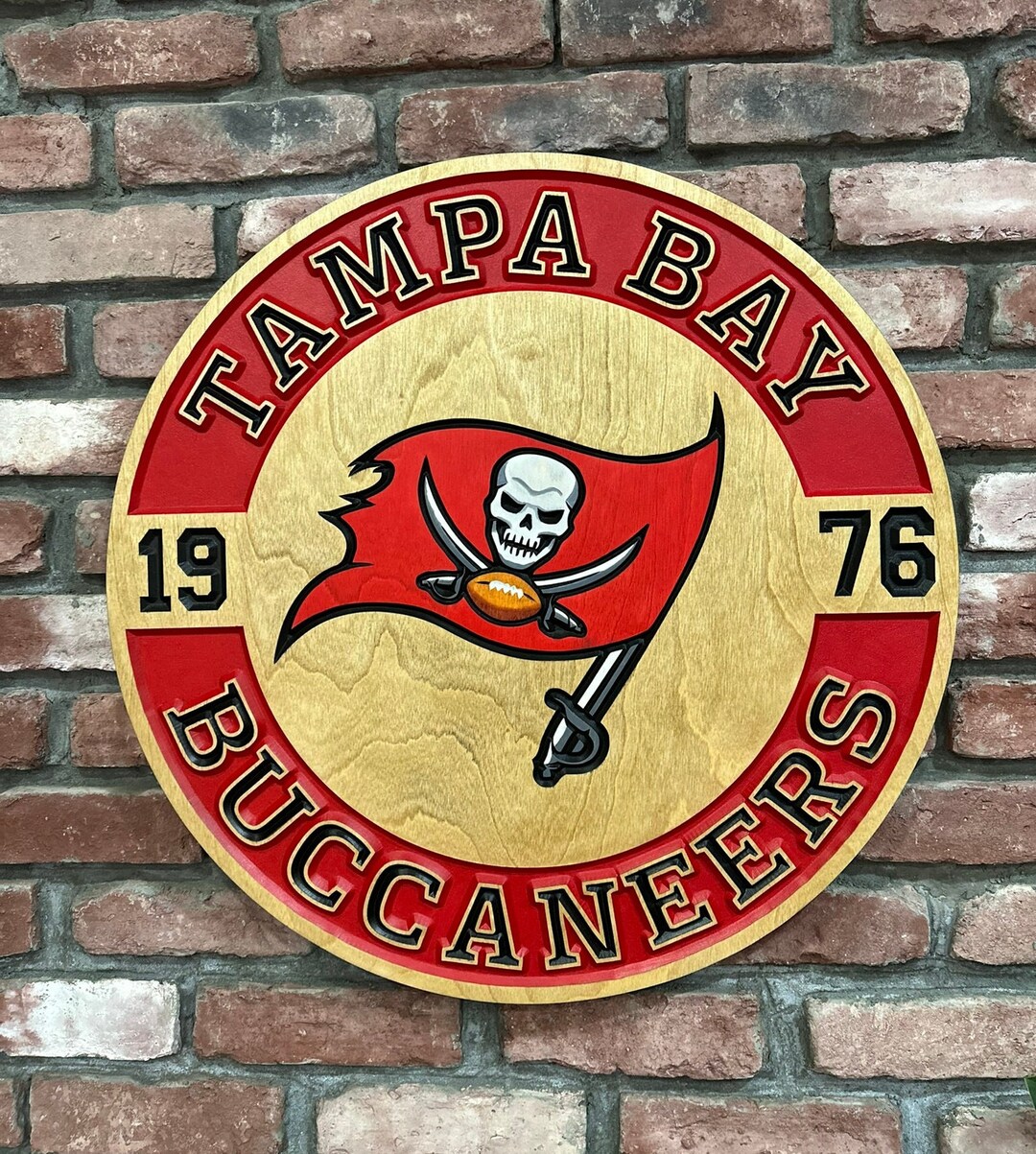 Buccaneers Sign Tampa Bay Buccaneers Wood Sign 1976 - Etsy