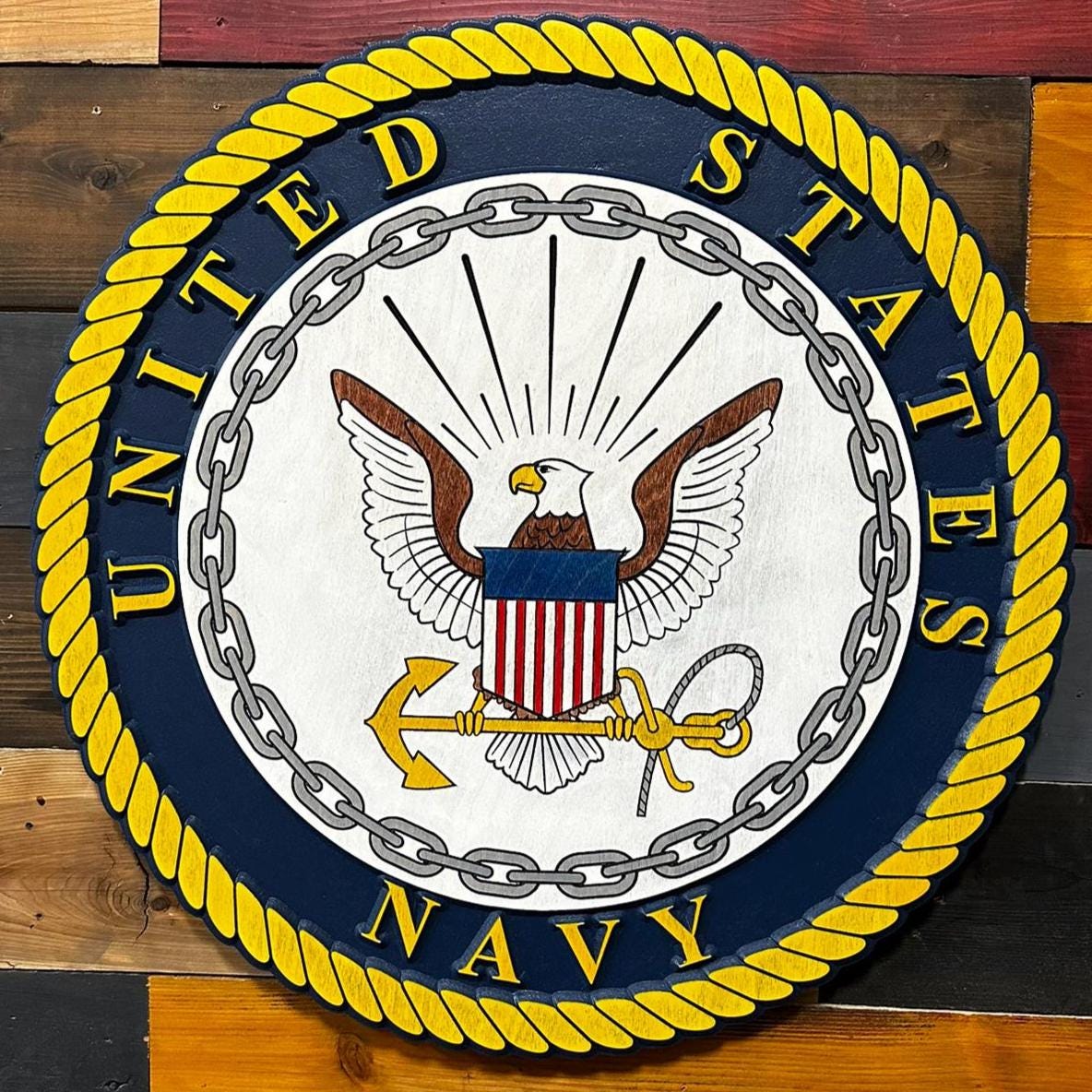 Military Hand Crafted 3D Wood Signs for Any Battalion or Branch