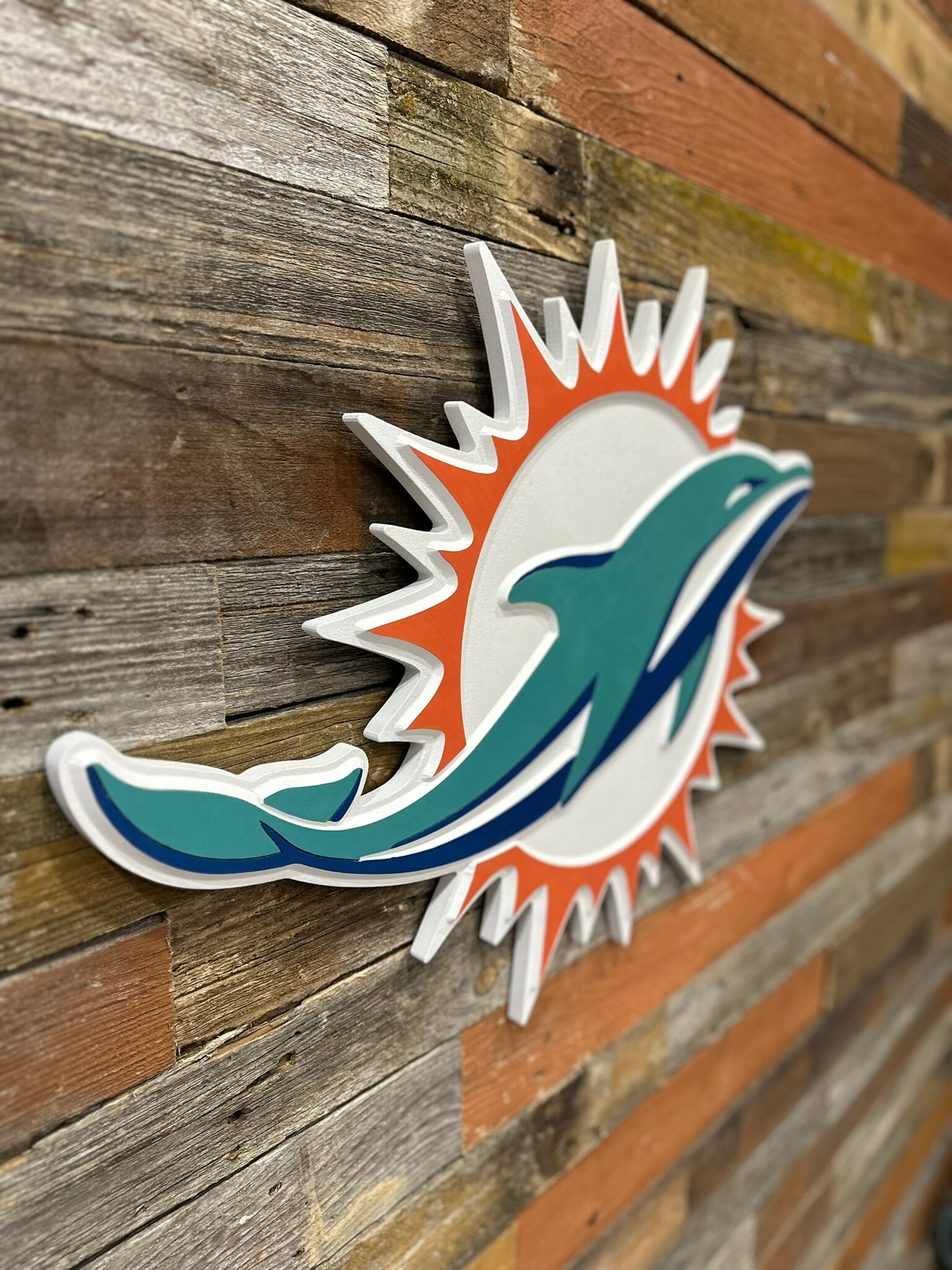 Miami Dolphins Wood Sign Wall Decor - Etsy