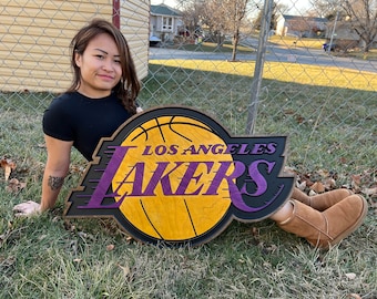 LA Lakers Holzschild