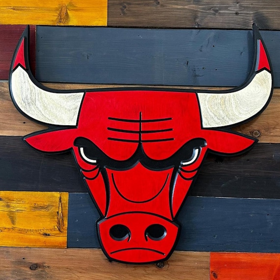 Chicago Bulls 3D Wooden Sign - Etsy