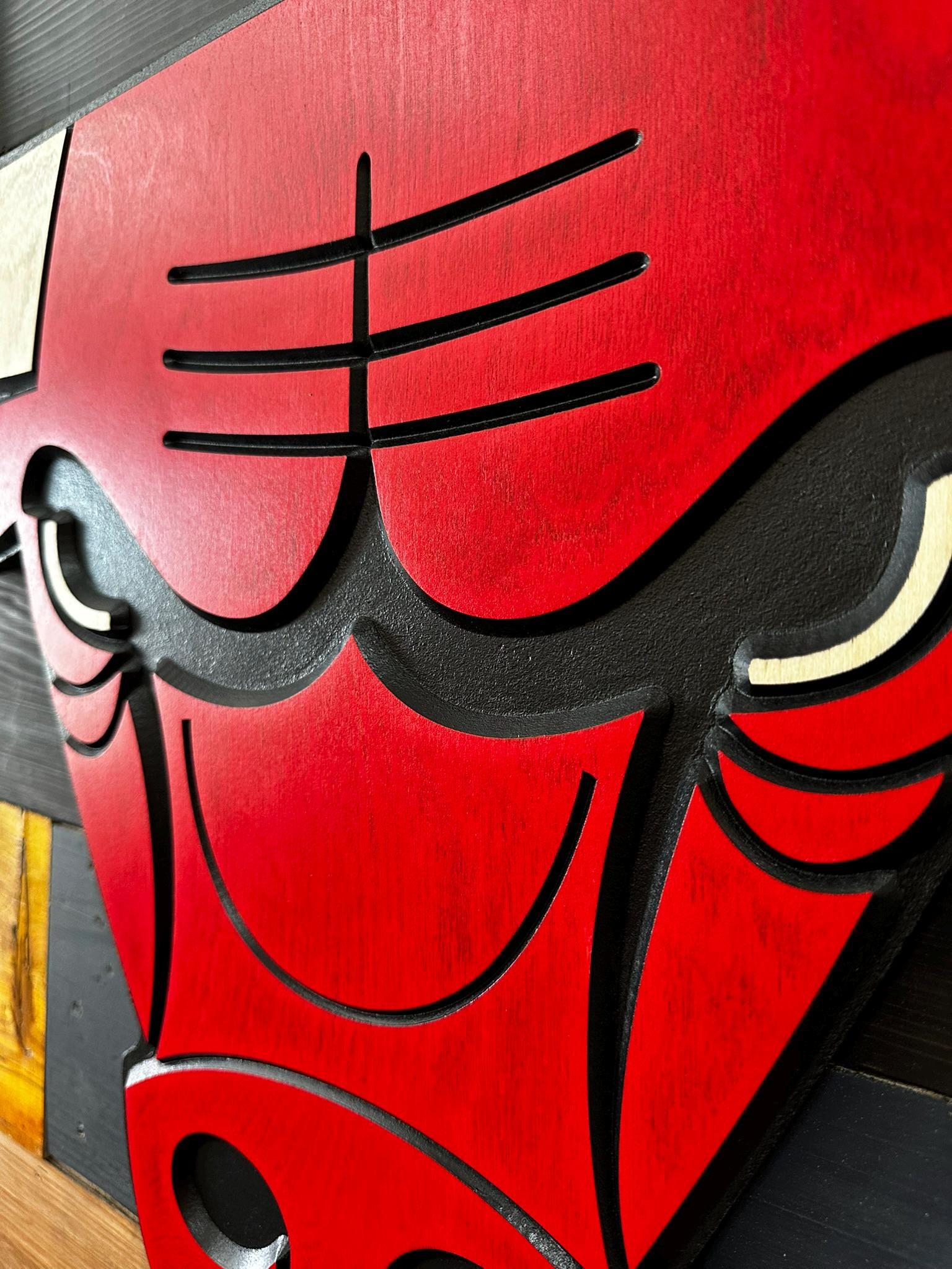 Chicago Bulls 3D Wooden Sign - Etsy